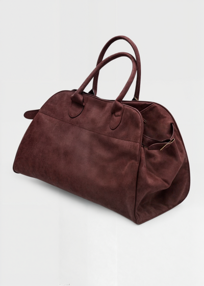 Vegane Wildleder Schultertasche Damen – Kleine Handtasche mit Magnetverschluss