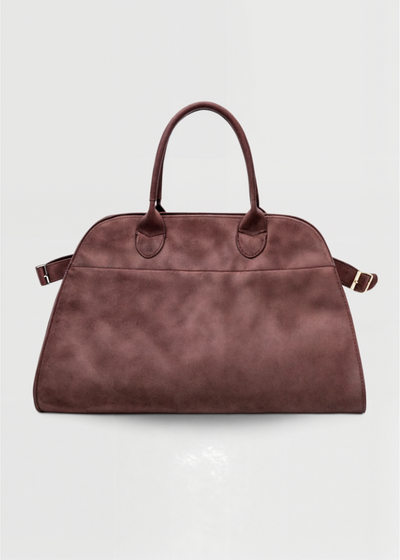 Vegane Wildleder Schultertasche Damen – Kleine Handtasche mit Magnetverschluss