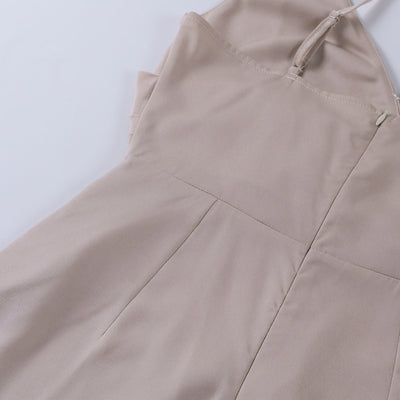 Elegantes Damen-Abendkleid mit V-Ausschnitt & hohem Schlitz