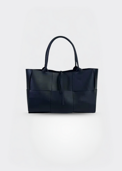 Handtasche Damen – Echt Leder Tasche – Geflochten Design