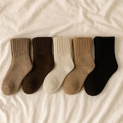 ComfortWeave | Solide Schlauchstrümpfe – 5er-Set für Damen