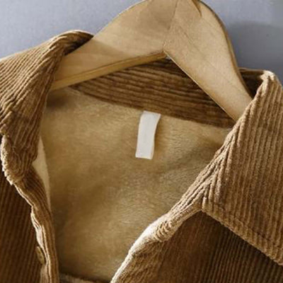 Cordhemd | Fleece gefüttert | Button-Up | Winterüberhemd | Herrenüberhemd