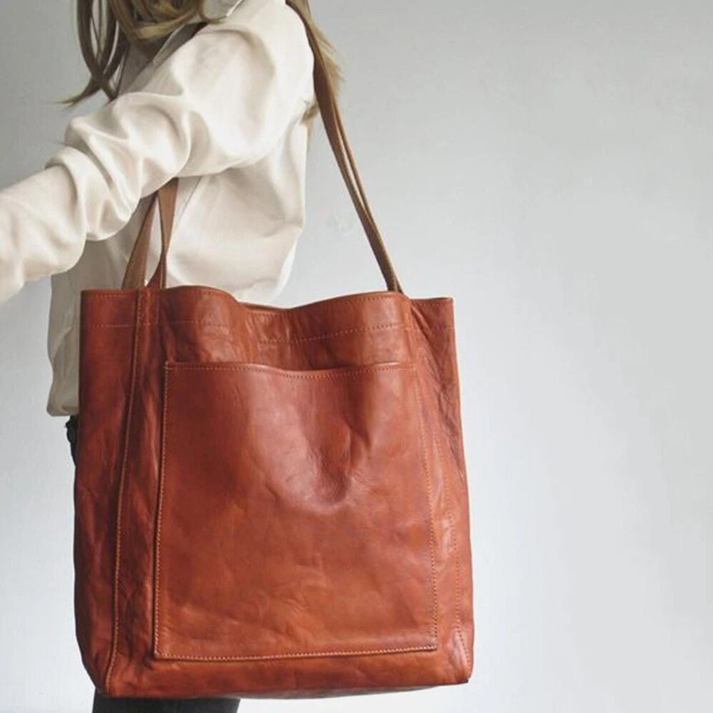 Luxuriöse vegane Lederhandtasche – Geräumige & stilvolle Tasche