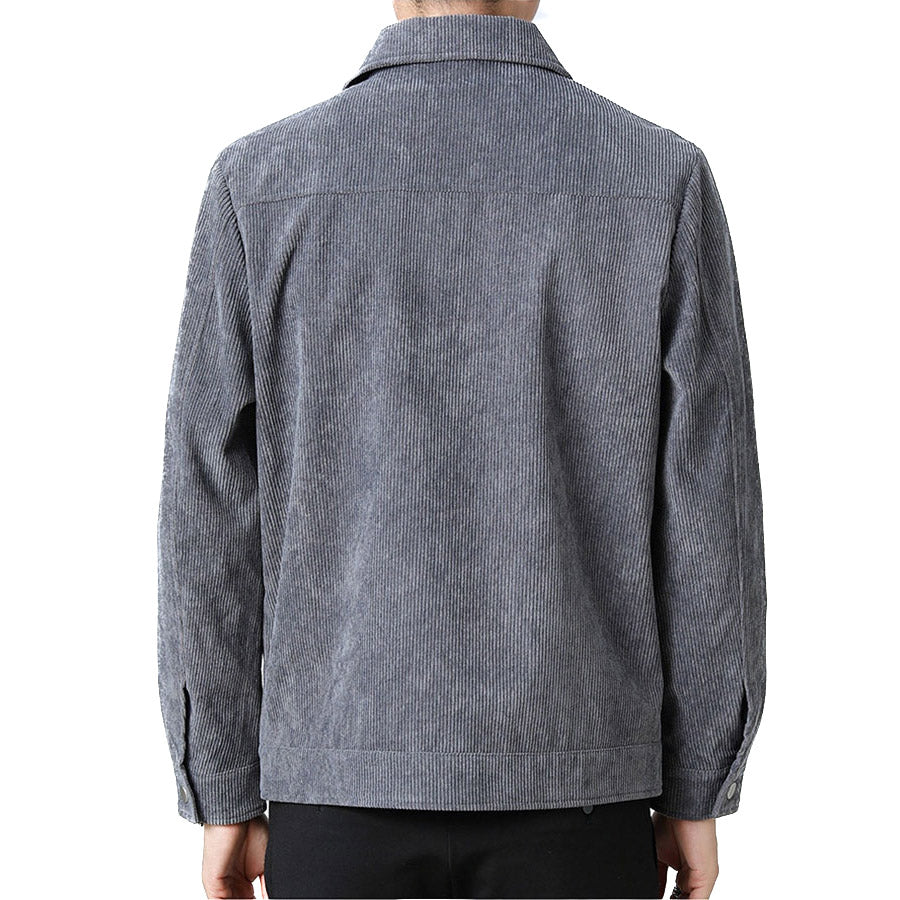 Hochwertige Herren-Übergangsjacke aus klassischem Samt