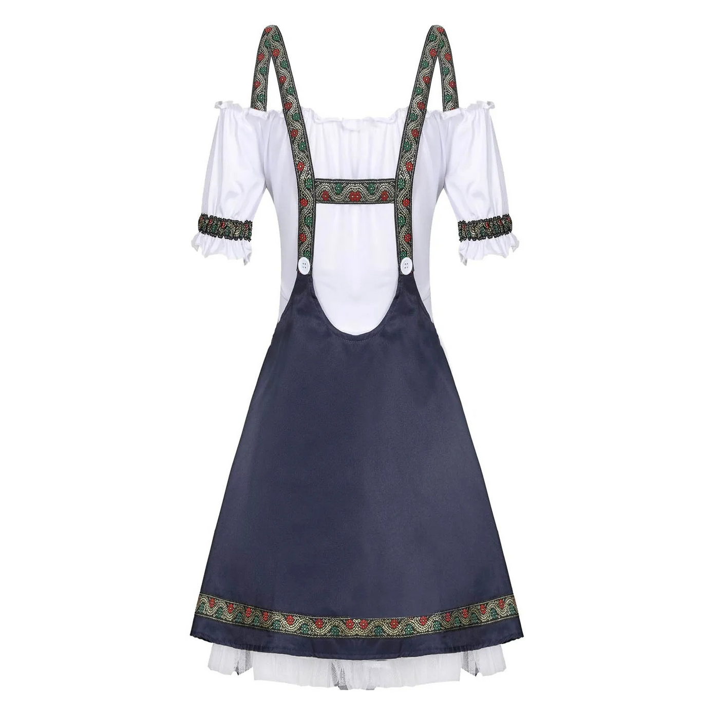 Damen Kontrastreiches Mini Dirndlkleid | Traditionell Modern