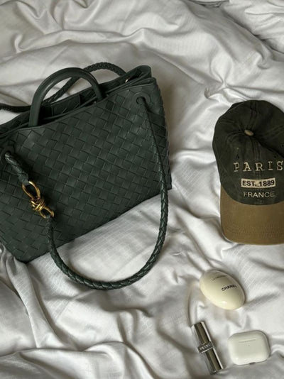 Damen Handtasche Gewebt Strukturierte Eleganz