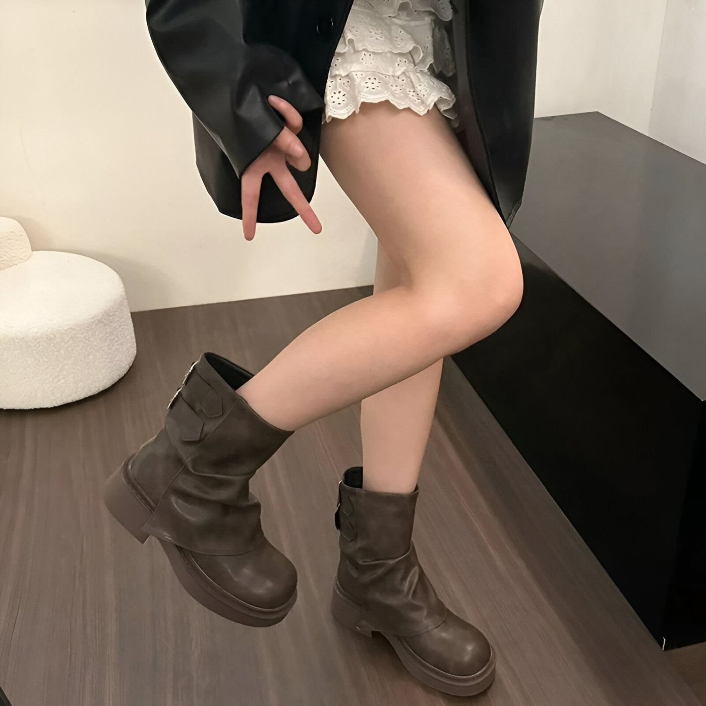 Elisheva | Stylische Western Cowgirl Boots mit Chunky Absatz