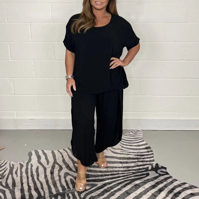 Sol | Damen Lässig Hose & Oberteil Satz | Zweiteilig