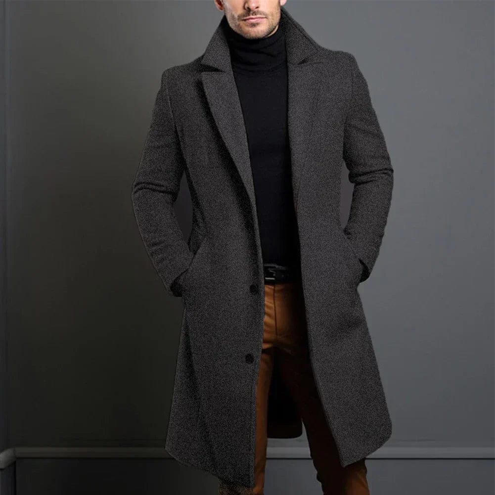 Eleganter Wollmantel in Beige für Wintertage