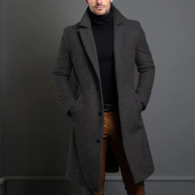 Eleganter Wollmantel in Beige für Wintertage