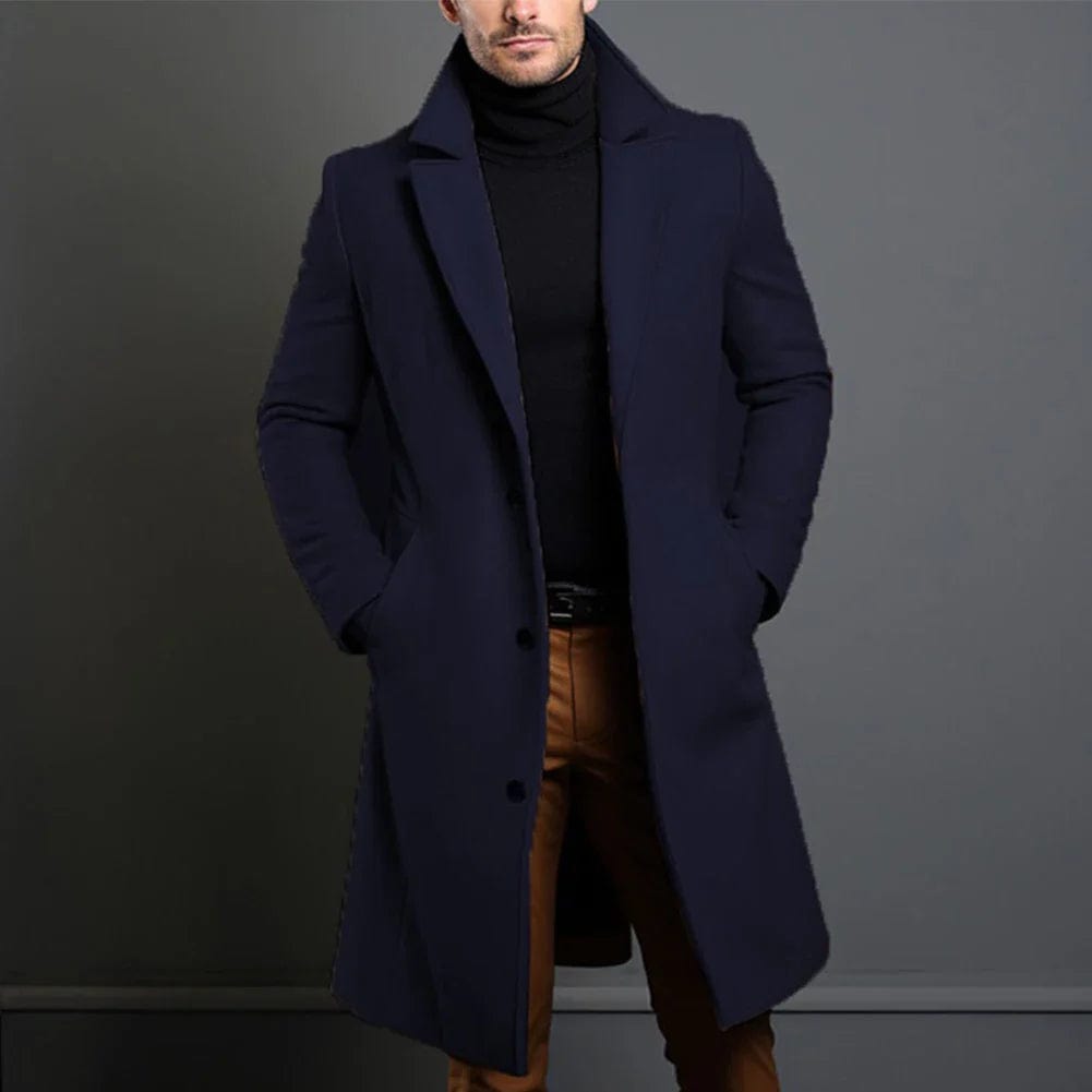Eleganter Wollmantel in Beige für Wintertage