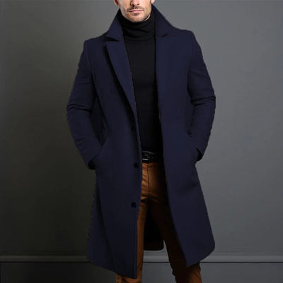 Eleganter Wollmantel in Beige für Wintertage