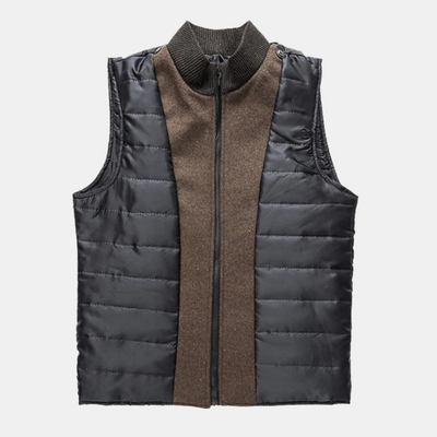 Eleganter Wollmantel mit Stehkragen für Herren