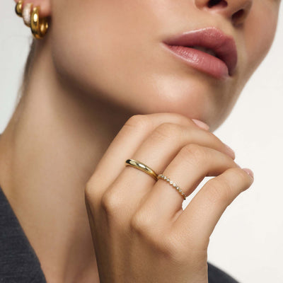 Diamant Blase Ring | Gold