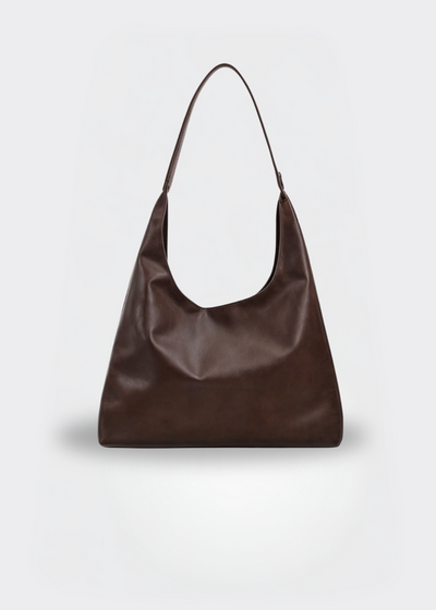 Große Damen Handtasche – Vegane Ledertasche mit Reißverschluss