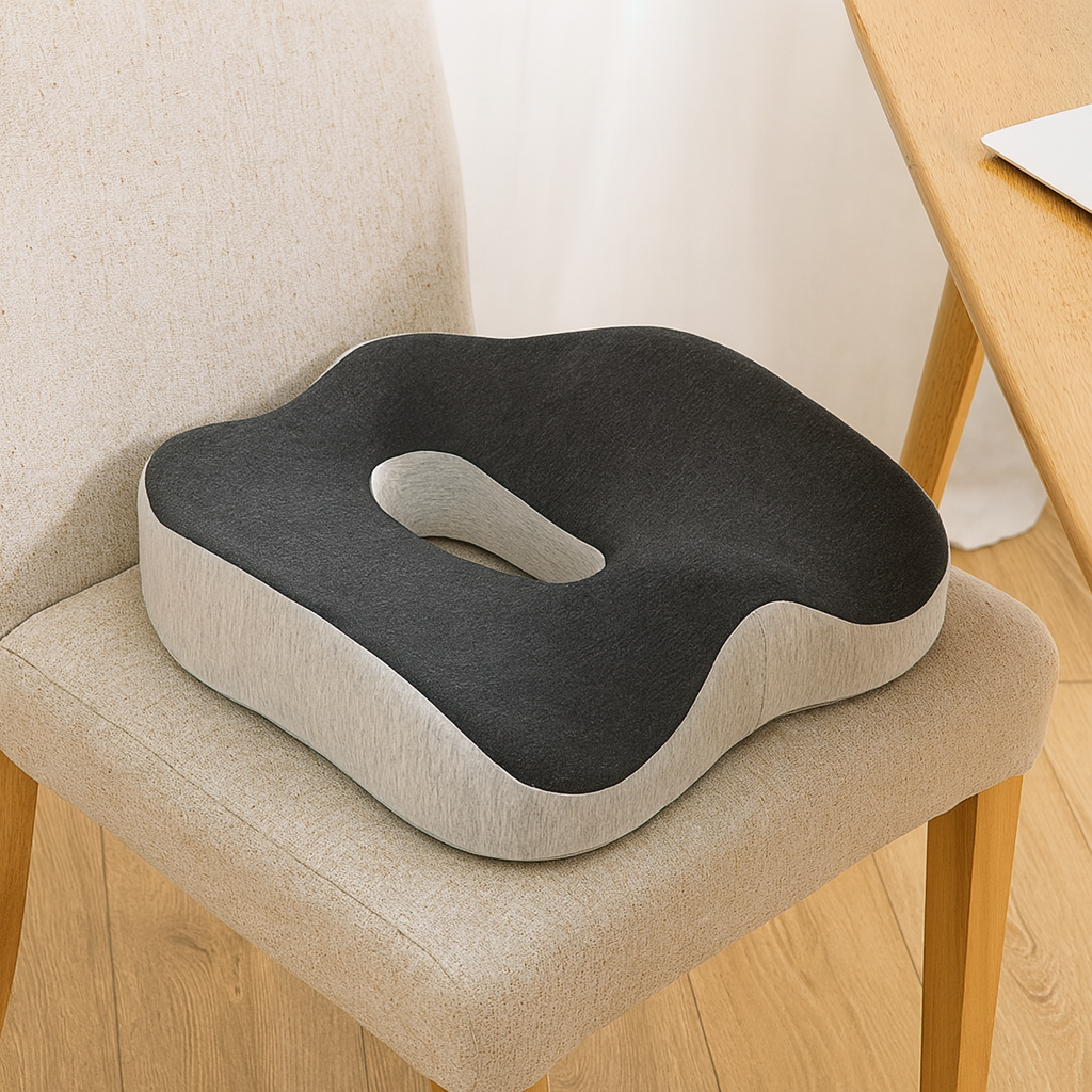 ErgoSit | Orthopädisches Memory Foam-Sitzkissen für Büro & Zuhause