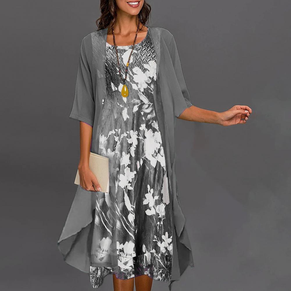 Elastisches sommerkleid für frauen