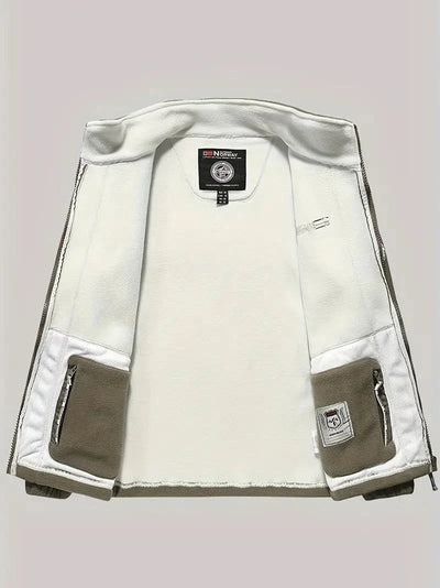 Fleecejacke | Outdoor | Winddicht | Fleece mit durchgehendem Reißverschluss | Winterjacken für Herren