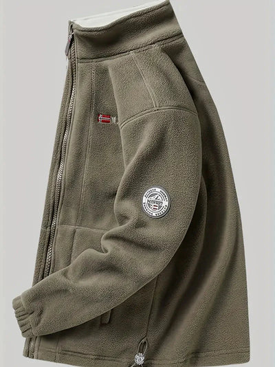Fleecejacke | Outdoor | Winddicht | Fleece mit durchgehendem Reißverschluss | Winterjacken für Herren
