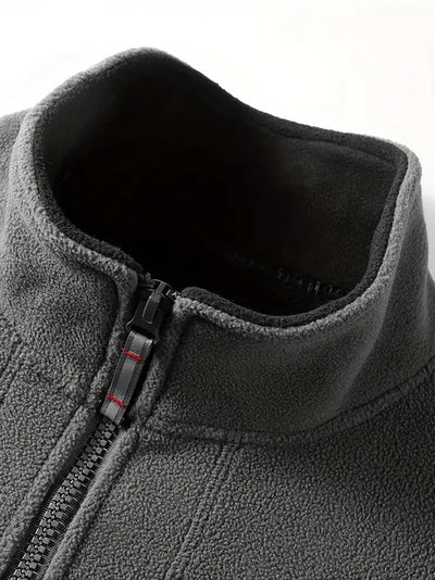 Fleecejacke | Outdoor | Winddicht | Fleece mit durchgehendem Reißverschluss | Winterjacken für Herren