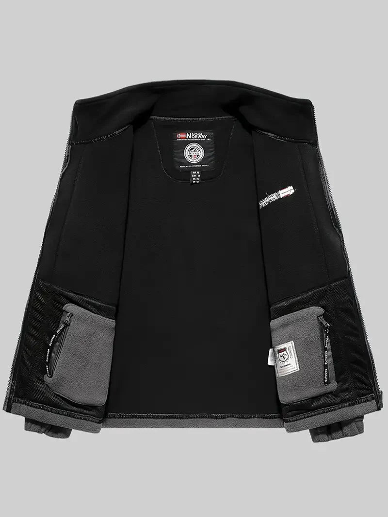 Fleecejacke | Outdoor | Winddicht | Fleece mit durchgehendem Reißverschluss | Winterjacken für Herren