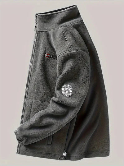 Fleecejacke | Outdoor | Winddicht | Fleece mit durchgehendem Reißverschluss | Winterjacken für Herren