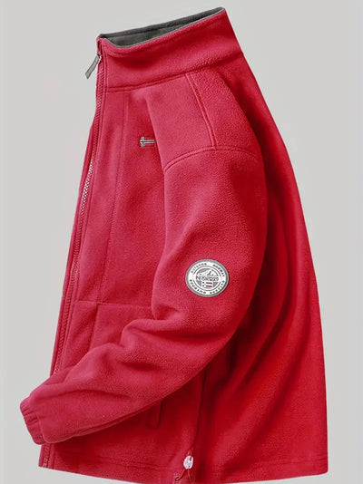 Fleecejacke | Outdoor | Winddicht | Fleece mit durchgehendem Reißverschluss | Winterjacken für Herren
