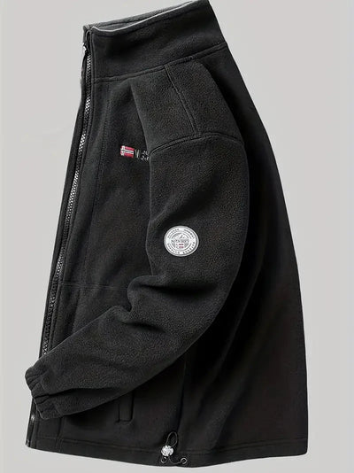 Fleecejacke | Outdoor | Winddicht | Fleece mit durchgehendem Reißverschluss | Winterjacken für Herren