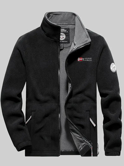 Fleecejacke | Outdoor | Winddicht | Fleece mit durchgehendem Reißverschluss | Winterjacken für Herren