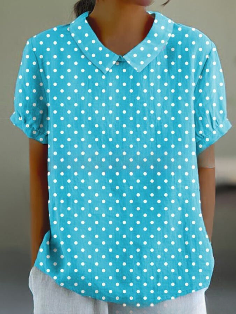 Damen Vintage Bluse mit Blumenmuster – Lässig & Elegant