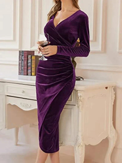 Elegantes kleid aus samt