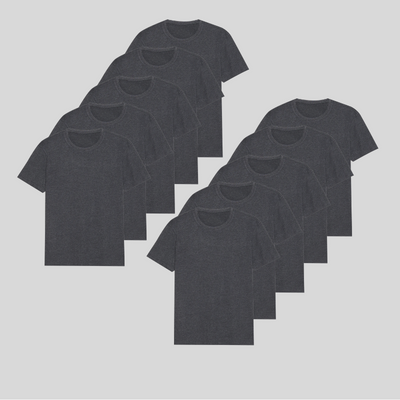 GREY 10er-Pack - PREMIUM-FIT-SHIRTS®