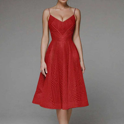 Glänzendes abendkleid für frauen