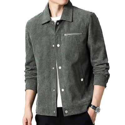 Hochwertige Herren-Übergangsjacke aus klassischem Samt