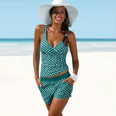 Tankini-Set mit Polkadot für Damen