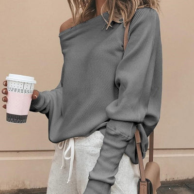 Off-Shoulder Sweatshirt für Damen