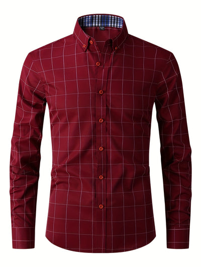 Hemd | Langarm | Slim Fit | Oxford Hemd | Herren-Knopfleistenhemd