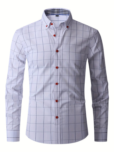 Hemd | Langarm | Slim Fit | Oxford Hemd | Herren-Knopfleistenhemd