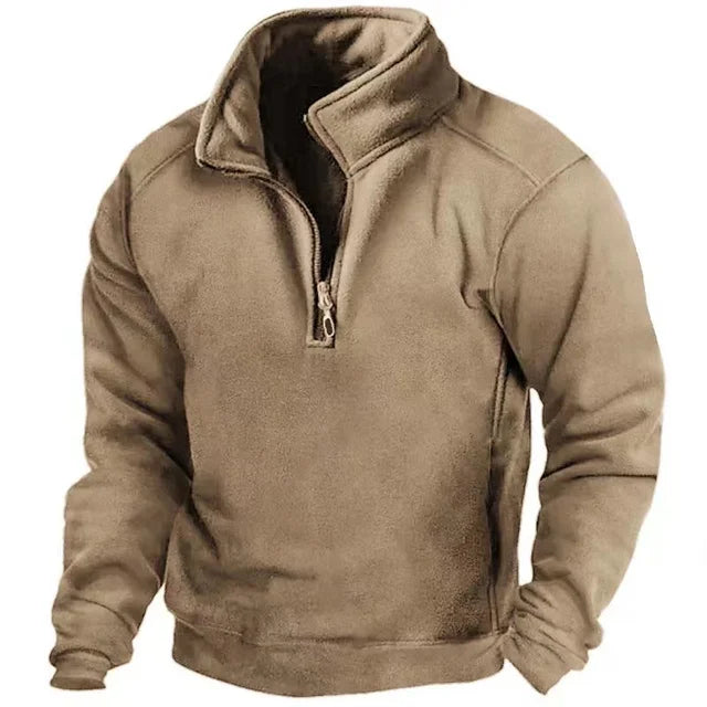 Winddichter winterpullover für männer