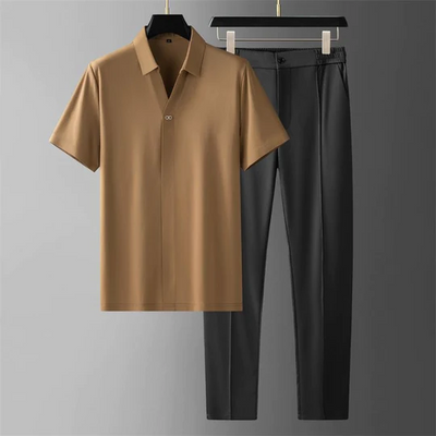 Herren-Set | T-Shirt | Lockere Hose | Zweiteiliges Set | Herrenbekleidung