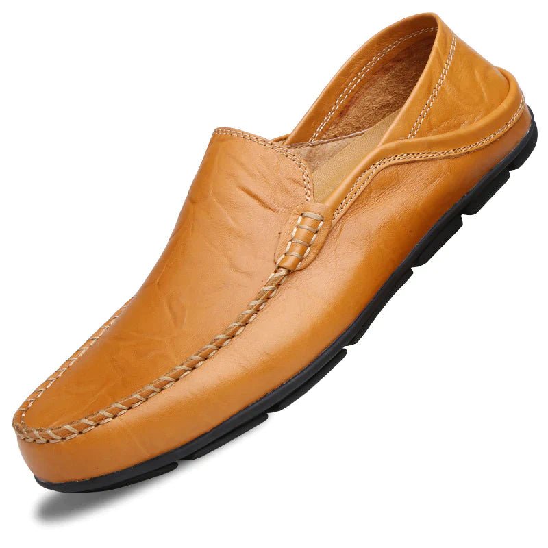 Herren-Slipper | Bequem | Slip-On | Leder-Slipper | Herrenschuhe