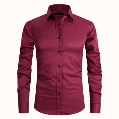 Herren Hemd Klassischer Schnitt Stretch Komfort
