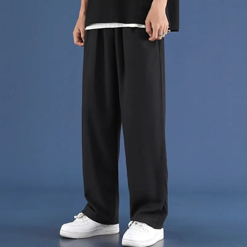Herrenhosen | Casual | Loose Fit | Straight Leg Pants | Wide Leg Joggers