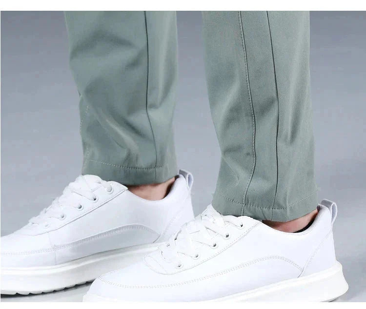 Herrenhosen – elastischer Bund – schmale Passform – Freizeithosen – Stretchhosen