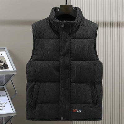 Herrenweste – Cord – Ärmellos – Bodywarmer – Puffer Vest