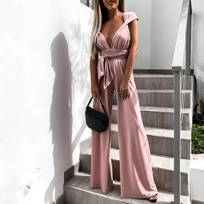 Ärmelloser Jumpsuit Mit V Ausschnitt Für Damen | Sommer