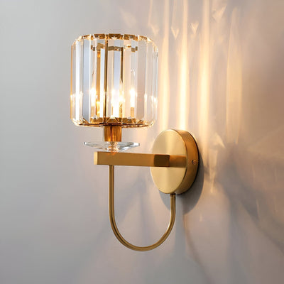 Kristall Wandleuchte – Elegante Wandlampe im Vintage Gold Design