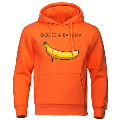 Hoodie - Bananendruck - Kängurutasche - Pullover Hoodie - Herren Hoodies
