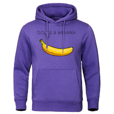 Hoodie - Bananendruck - Kängurutasche - Pullover Hoodie - Herren Hoodies