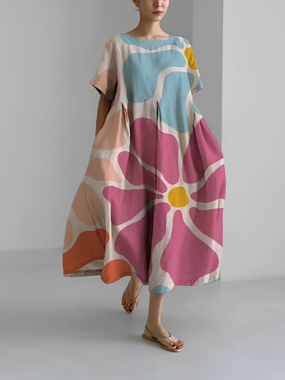 VALENTINA | Florales Sommerkleid mit schmeichelhaftem Schnitt und viel Bewegungsfreiheit